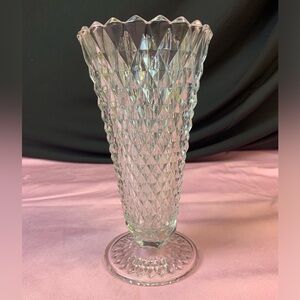 Vintage 1950 imperial glass - diamond tall pattern - about 8”)